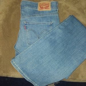 Levi boot cut light wash jeans